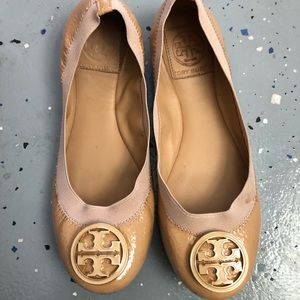 Tory Burch Blush Reva size 6 with elastic opening